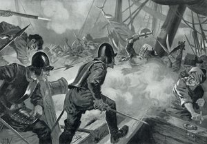 Slaget ved Lepanto af John Harris Valda
