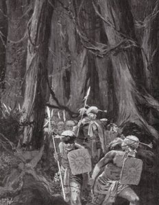 Mayaernes indvandring (litografi) af John Harris Valda