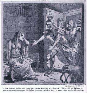 Deres mor Silvia var meget glad for at se Romulus og Remus, ca. 1950 af John Harris Valda