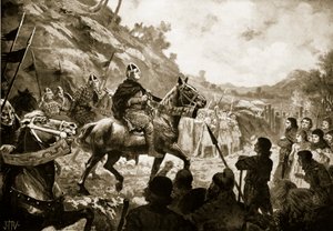 Vilhelm Erobrerens march ind i Wales af John Harris Valda