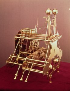 En Harrison Number 1, det første navigationsur, ca. 1735 (bagfoto)