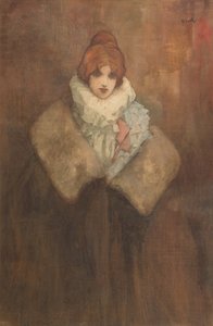 An Edwardian Lady, ca. 1910 (akvarel på papir) af John Hassall