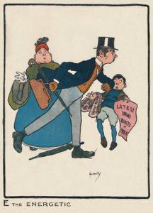 E the Energetic / J. Hassall / tegning, 1903 af John Hassall