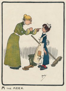 M den sagtmodige / J. Hassall / Zeichnung, 1903 af John Hassall