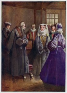 Den presbyterianske reformator John Knox mødes med Mary, Queen of Scots