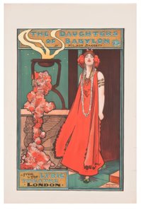 "Babylons døtre" / J. Hassall / Plakat, ca. 1898 af John Hassall