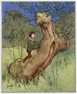 Græssmutsen (farve litho) af John Hassall