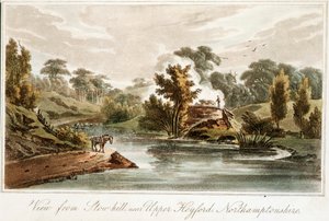 Grand Junction Canal fra Stow Hill nær Upper Heyford, Northamptonshire, 1819