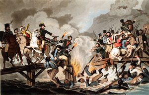 Napoleon I og den franske hær krydsede Berezina i november 1812