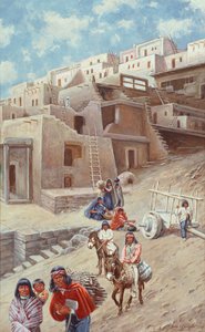 Pueblo Village, 1900 af John Hauser