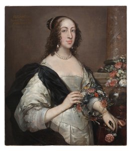Elizabeth Wray, baronesse Norris, ca. 1638, overmalet ca. 1645