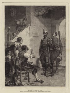 Billeted, Spanien, 1874