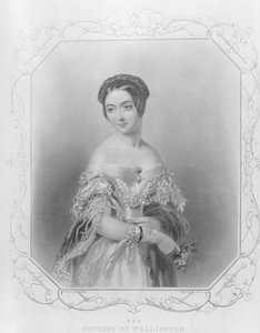 Elizabeth Wellesley, hertuginde af Wellington, graveret af William og Francis Holl