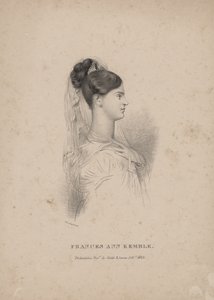 Frances Ann Kemble, litho af Childs und Inman af John Hayter