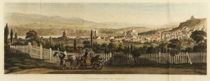 Panoramaudsigt over Tiflis, 1827 af John Heaviside Clark