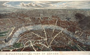 Panoramaudsigt over London af John Henry Banks