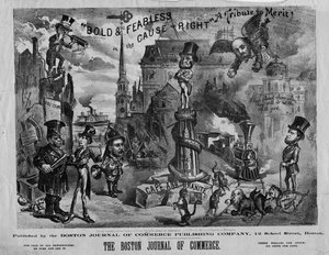 Bold und fearless in the cause of right: a tribute to merit!, udgivet af Boston Journal of Commerce, 1873