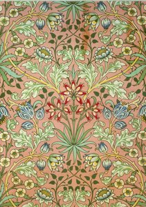 Hyacinth tapet, designet for Morris and Company
