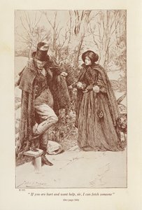 Illustration til Jane Eyre af Charlotte Bronte (litografi)