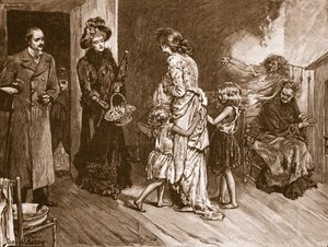 Vest møder øst: godt at gøre besøgende til en slumbolig, illustration fra 