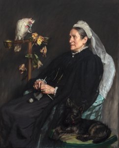 Old Lady and Her Pets, poseret af Mrs. William Sommerville