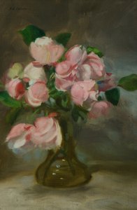 Stilleben med en vase med blomster