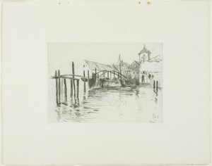 Havnen i Newport af John Henry Twachtman