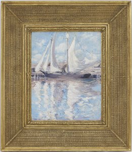 Tørringssejl, ca.1900 af John Henry Twachtman