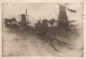 Aften, Dordrecht af John Henry Twachtman