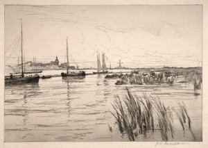 Holland Dykes af John Henry Twachtman