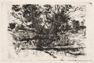 I nærheden af Cincinnati, Ohio. af John Henry Twachtman