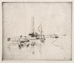 I nærheden af Dordrecht. af John Henry Twachtman