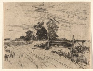 Vej med Hegn af John Henry Twachtman