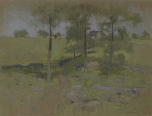 Tre træer, c.1888-95 af John Henry Twachtman