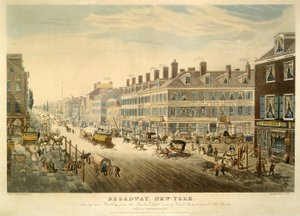 Broadway, New York, pub. 1850