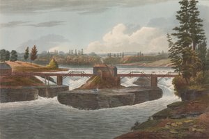 Glens Falls nr. 6 i Hudson River Portfolio, 1822.