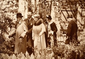 King George og Queen Mary ved Chelsea Flower Show, 1930