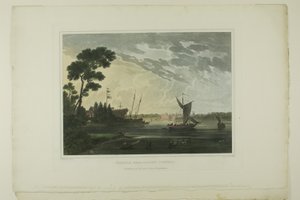 Norfolk; Fra Gosport, Virginia, plade fem af det andet antal maleriske udsigter over amerikansk sceneri