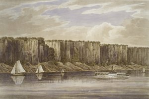 Palisades nr. 19, Hudson River Portfolio, 1823-24. af John Hill
