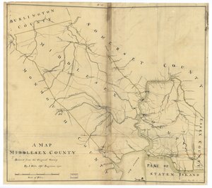 Et kort over Middlesex County. LOC gm72003603 af John Hills