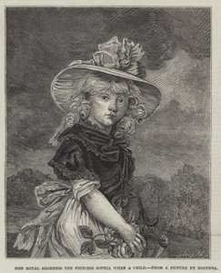Hendes Kongelige Højhed Prinsesse Sophia som barn af John Hoppner