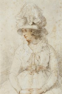 Portræt af en dame af John Hoppner