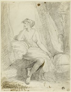 Siddende kvinde af John Hoppner
