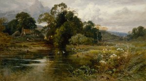 I nærheden af Dorking, Surrey (olie på lærred) af John Horace Hooper