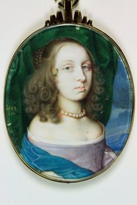 Elizabeth Rogers, Viscountesse Mansfield, bagefter hertuginde af Richmond (akvarel på elfenben)