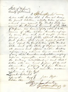 Loyalitet ed af John Hyde fra Missouri, County of Louis af John Hyde