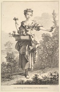 Blomsterpigen Fanchonette, 1741-63. af John Ingram