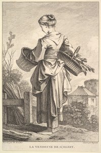 Sælgeren af selleri, 1741-63. af John Ingram