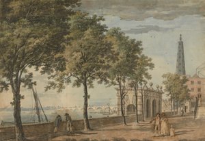 York Watergate og Westminster Bridge af John Inigo Richards