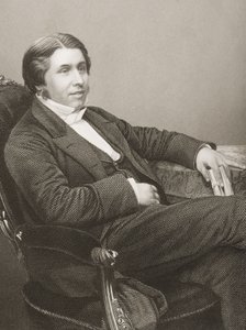 Charles Haddon Spurgeon (1834-92) graveret af D.J. Pund fra et fotografi, fra 